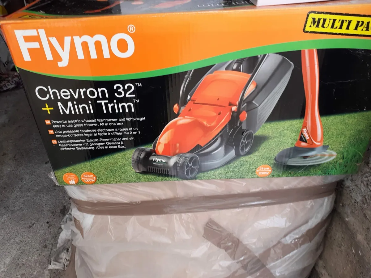 Flymo Lawnmower and Strimmer - Image 1
