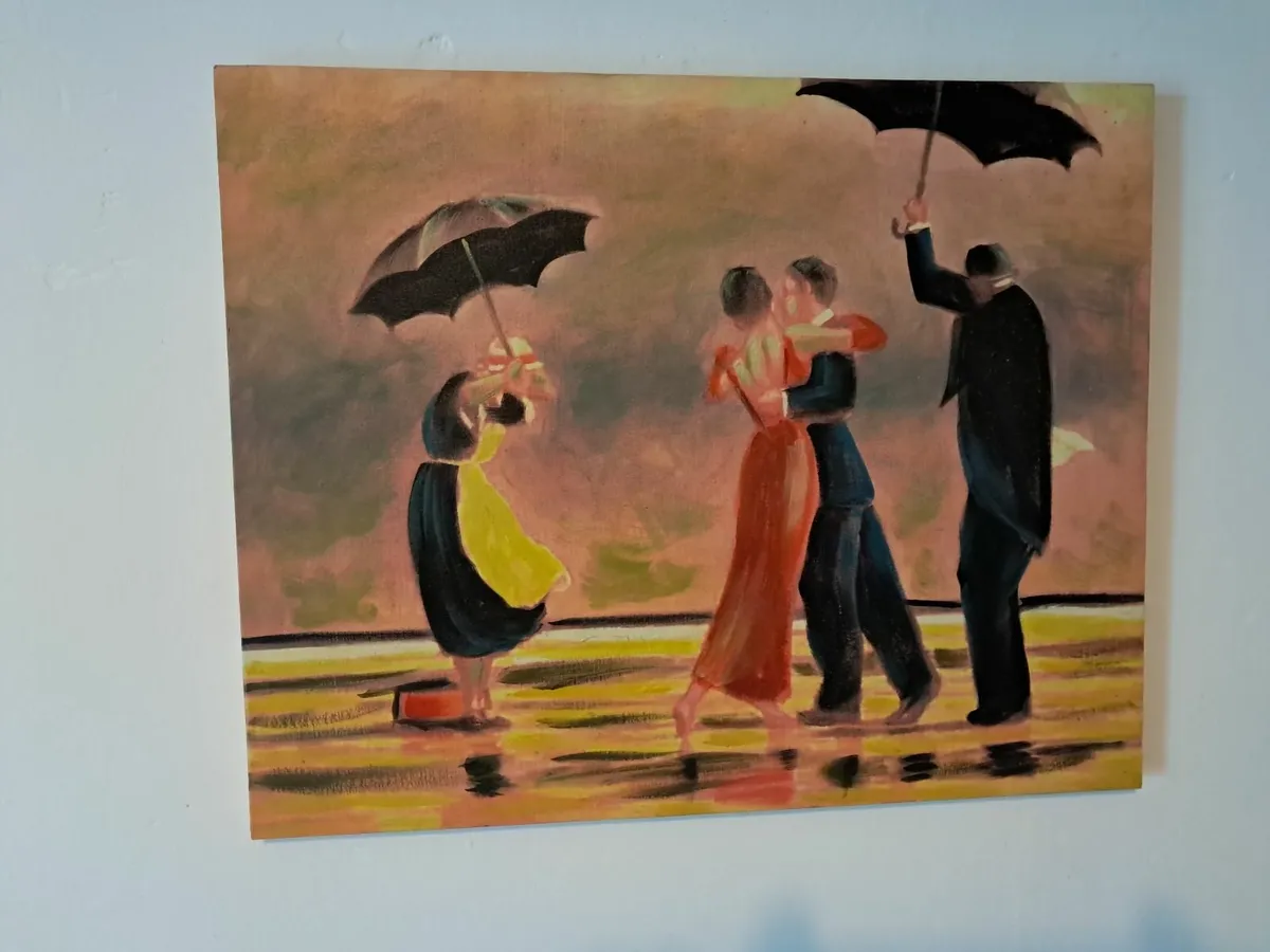 Dancing in the Rain Canvas Painting - Image 1