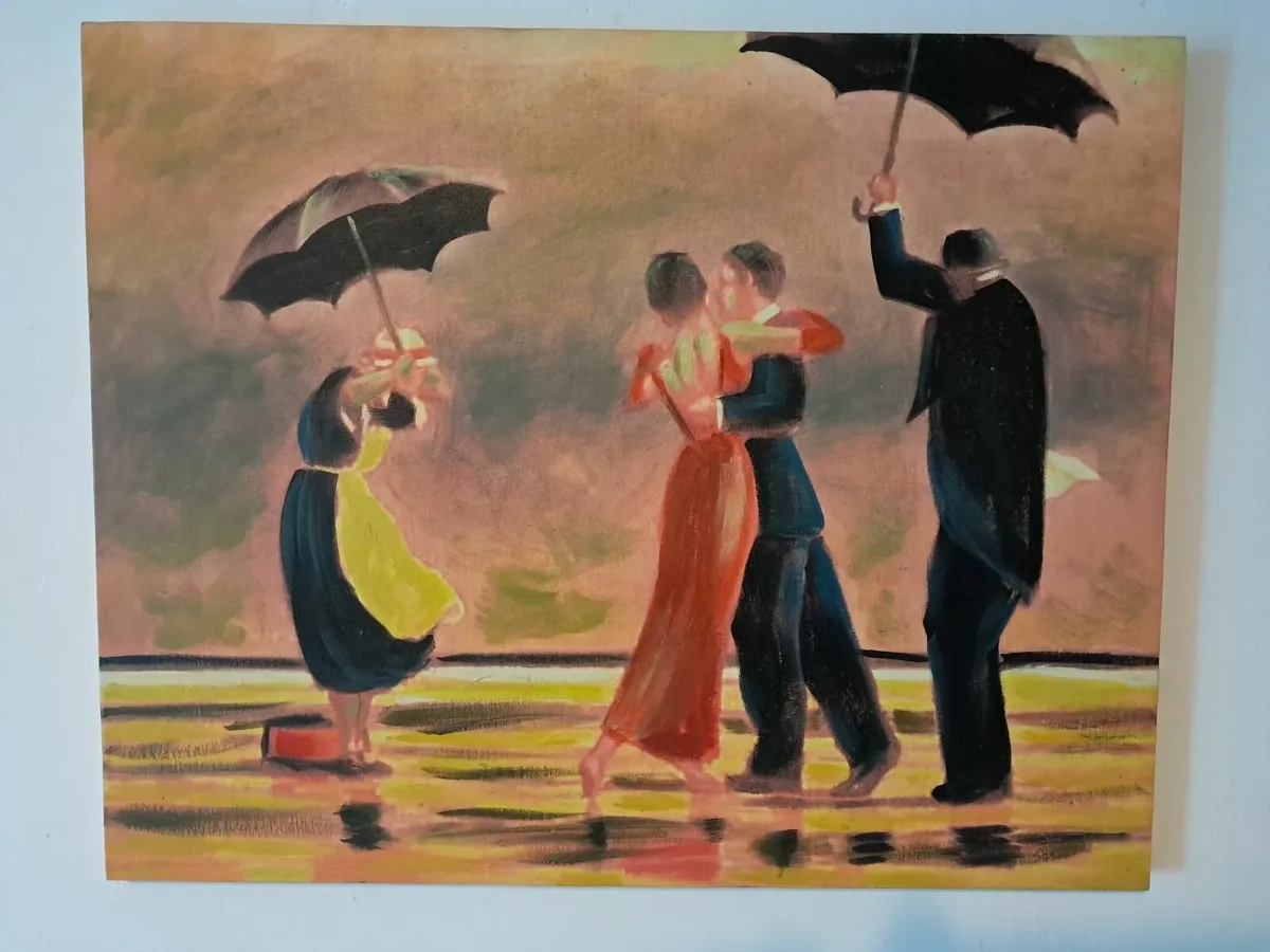 Dancing in the Rain Canvas Painting - Image 3