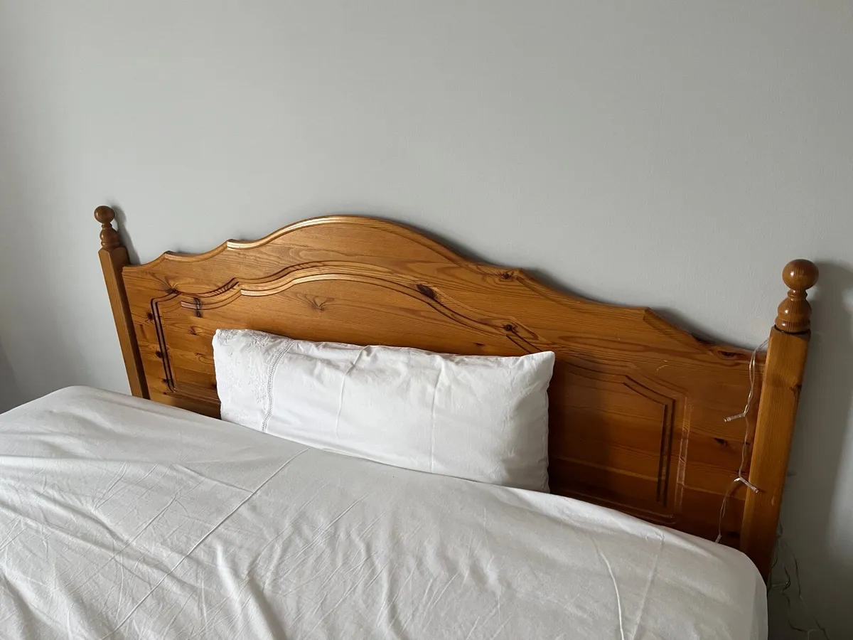 Double Bed base and Headboard - Image 1