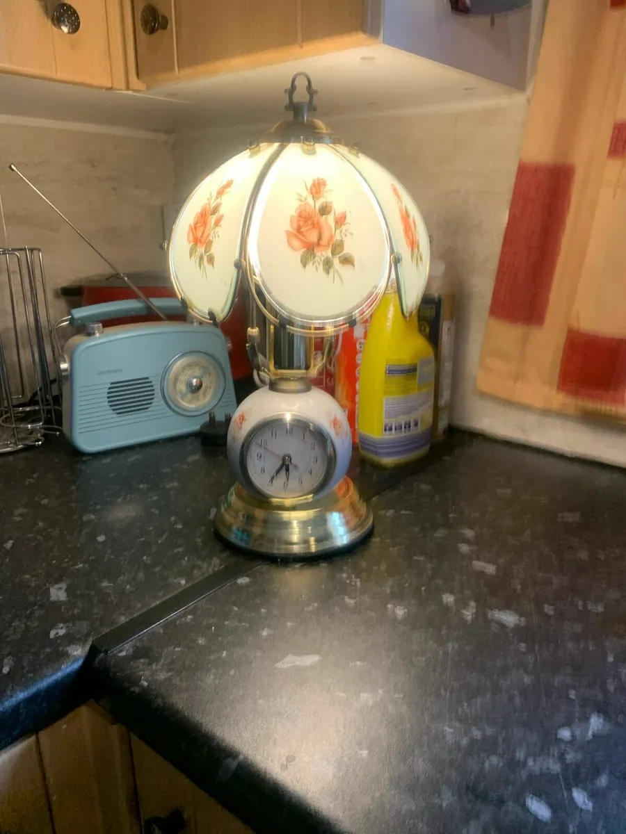 Touch Lamp with clock insert - Image 2