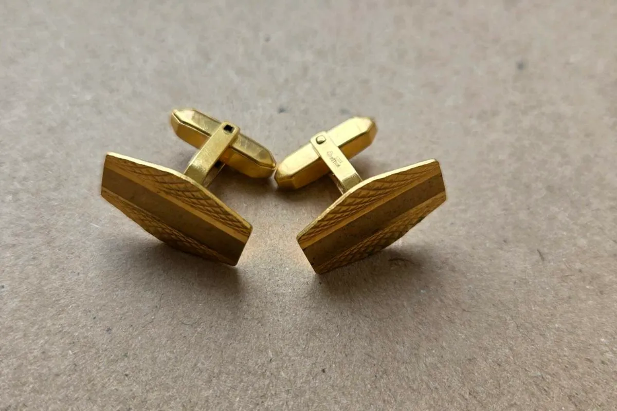 Gold plated Cuff-links - Image 2