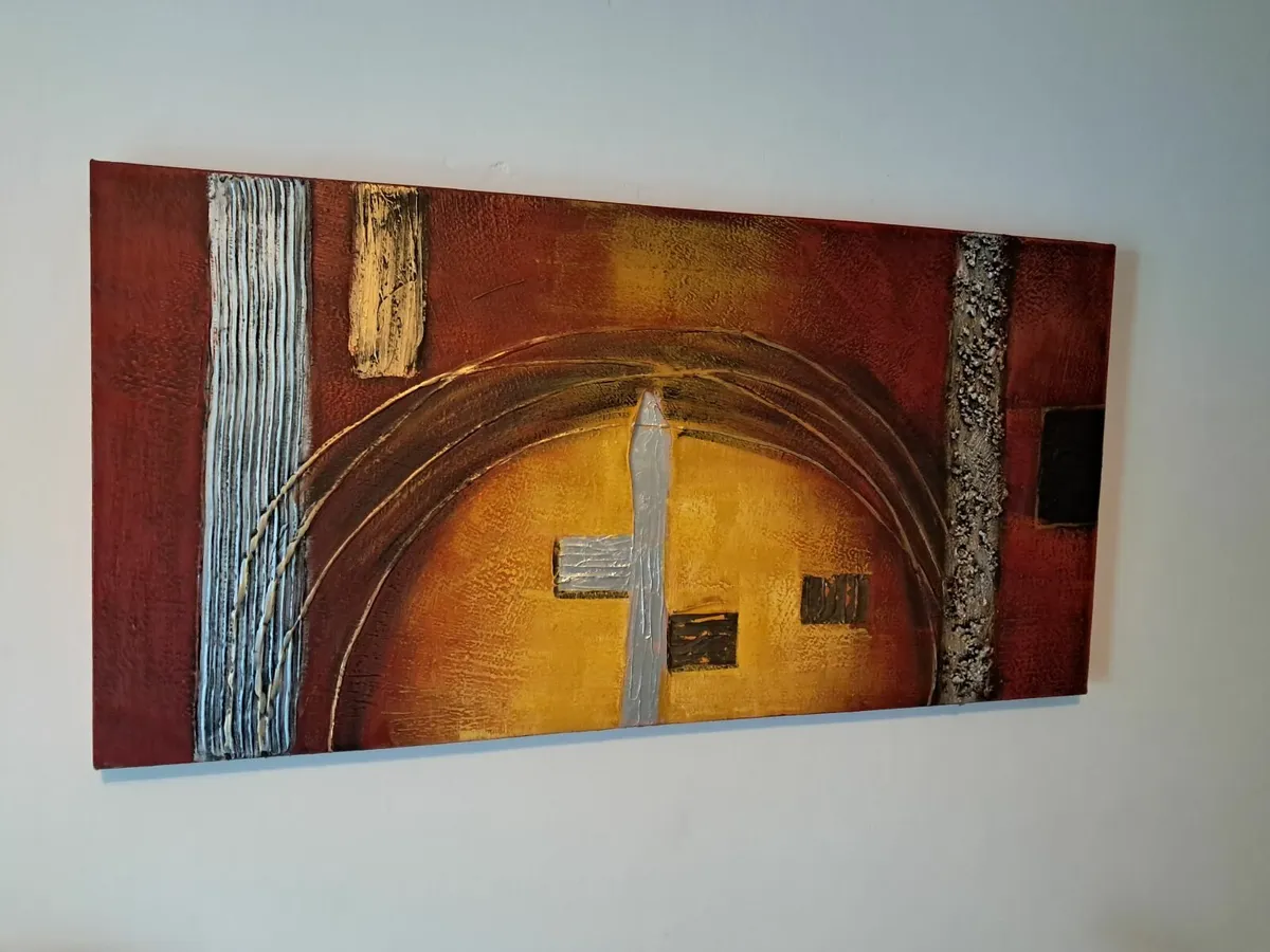 Rectangular Canvas Painting - Image 1