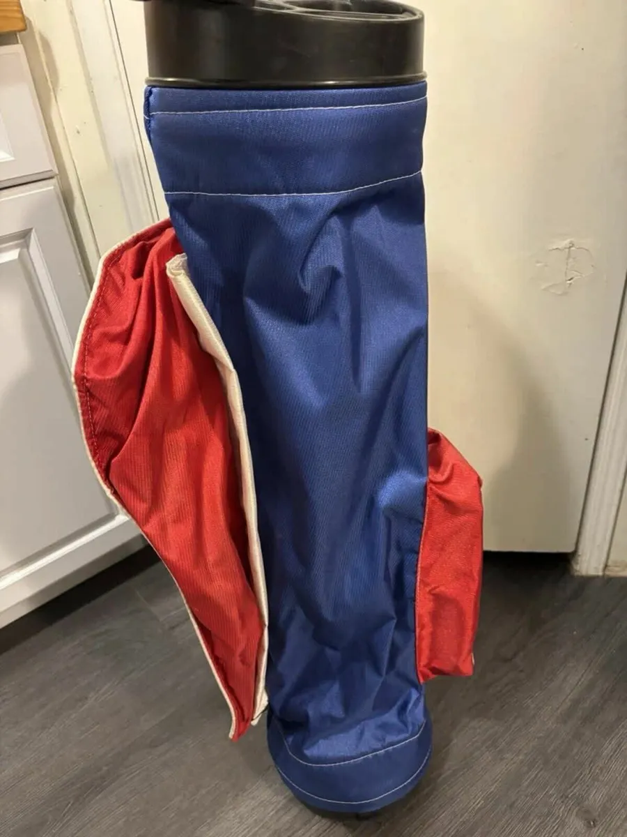Vintage Ping Golf Sunday Bag 4-Way RED WHITE BLUE - Image 1