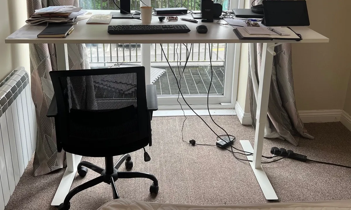 Standing Desk and office chair - Image 1