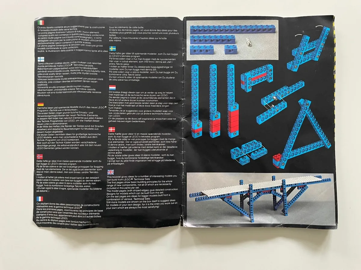 LEGO Technics Vintages Brochure 1978 & 79 - RARE - Image 2