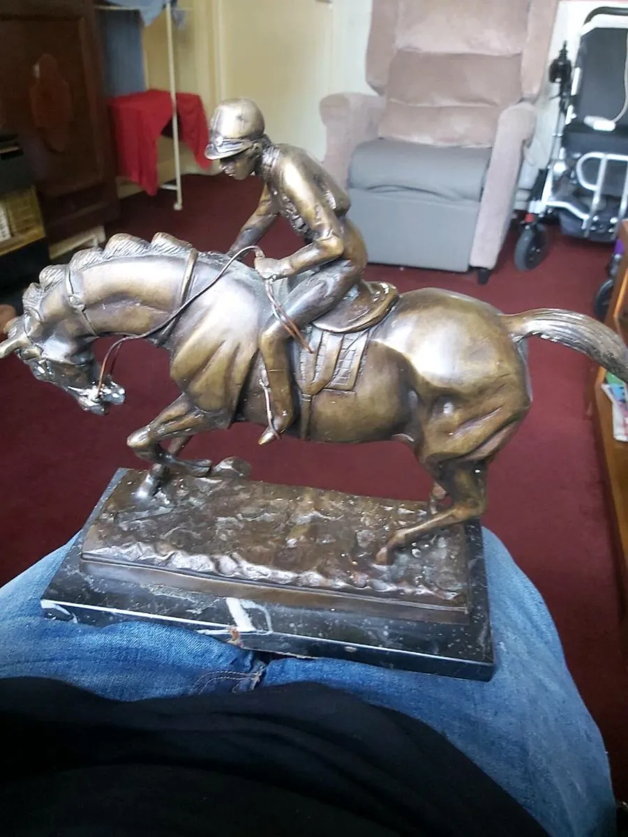 Jockey on horse
