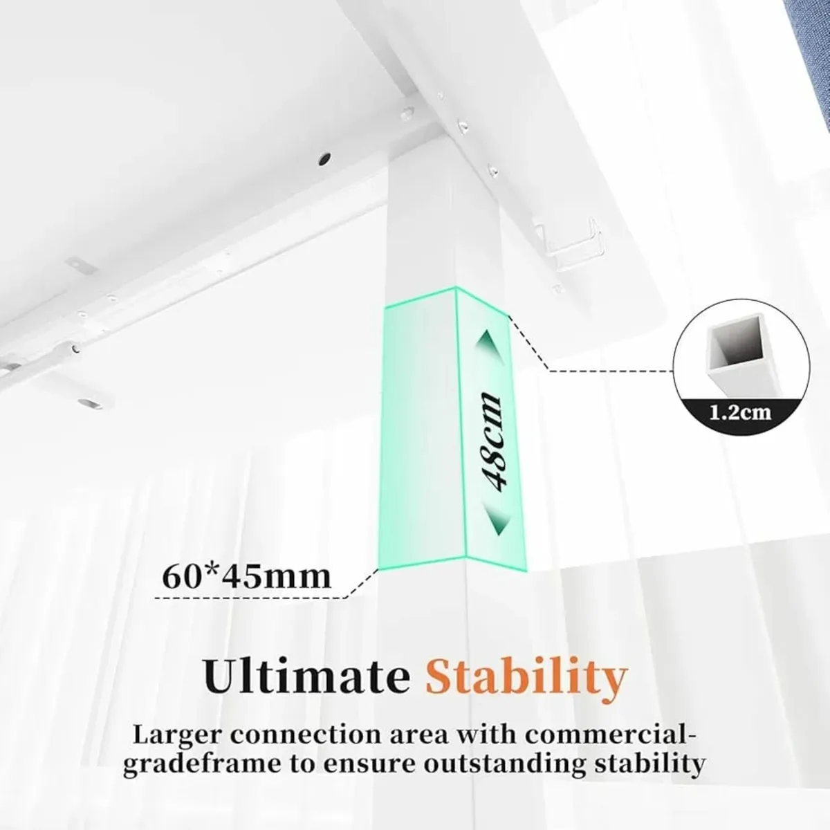 Electric Standing Desk 120x60cm Sit Stand Table He - Image 2