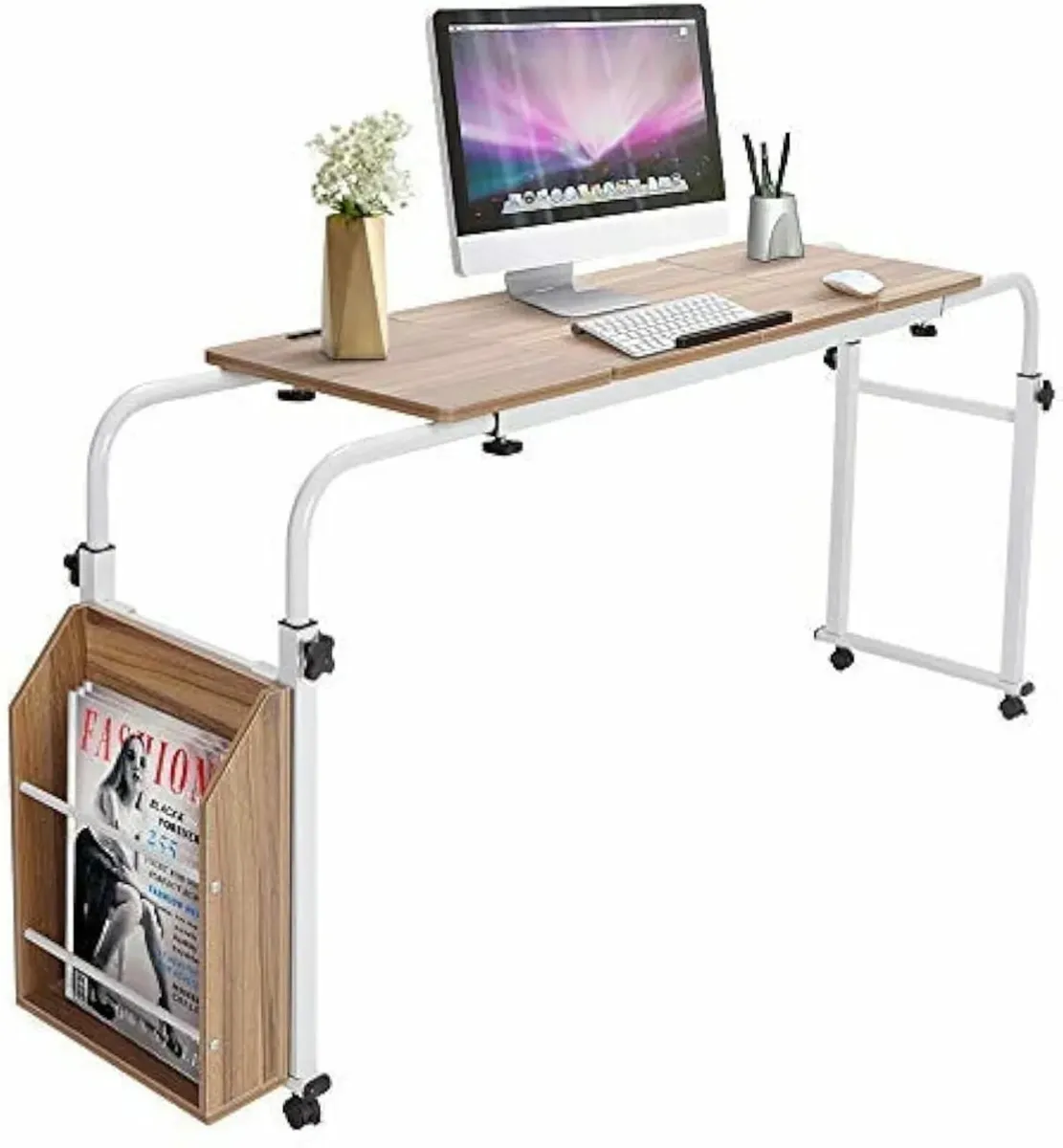 Overbed Table Computer Laptop Table, Bed Table Rol - Image 1