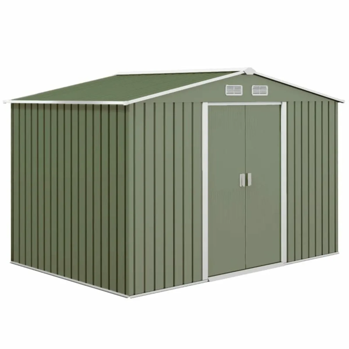 Outsunny 9 x 6FT Metal Storage Shed, Outdoor Stora - Image 3