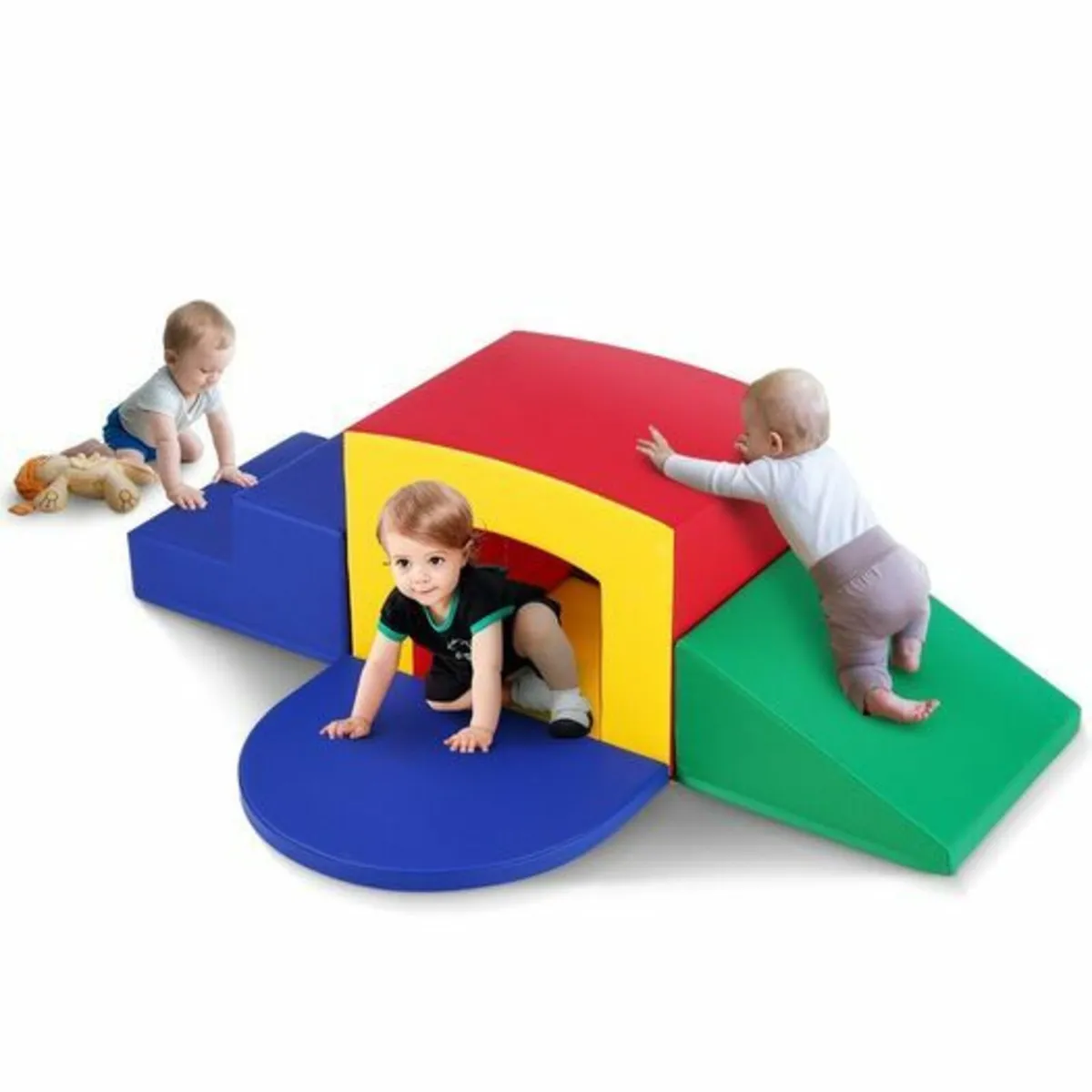 Toddler Climbing Toys Indoor, 5 Piece Climb, Crawl - Image 1