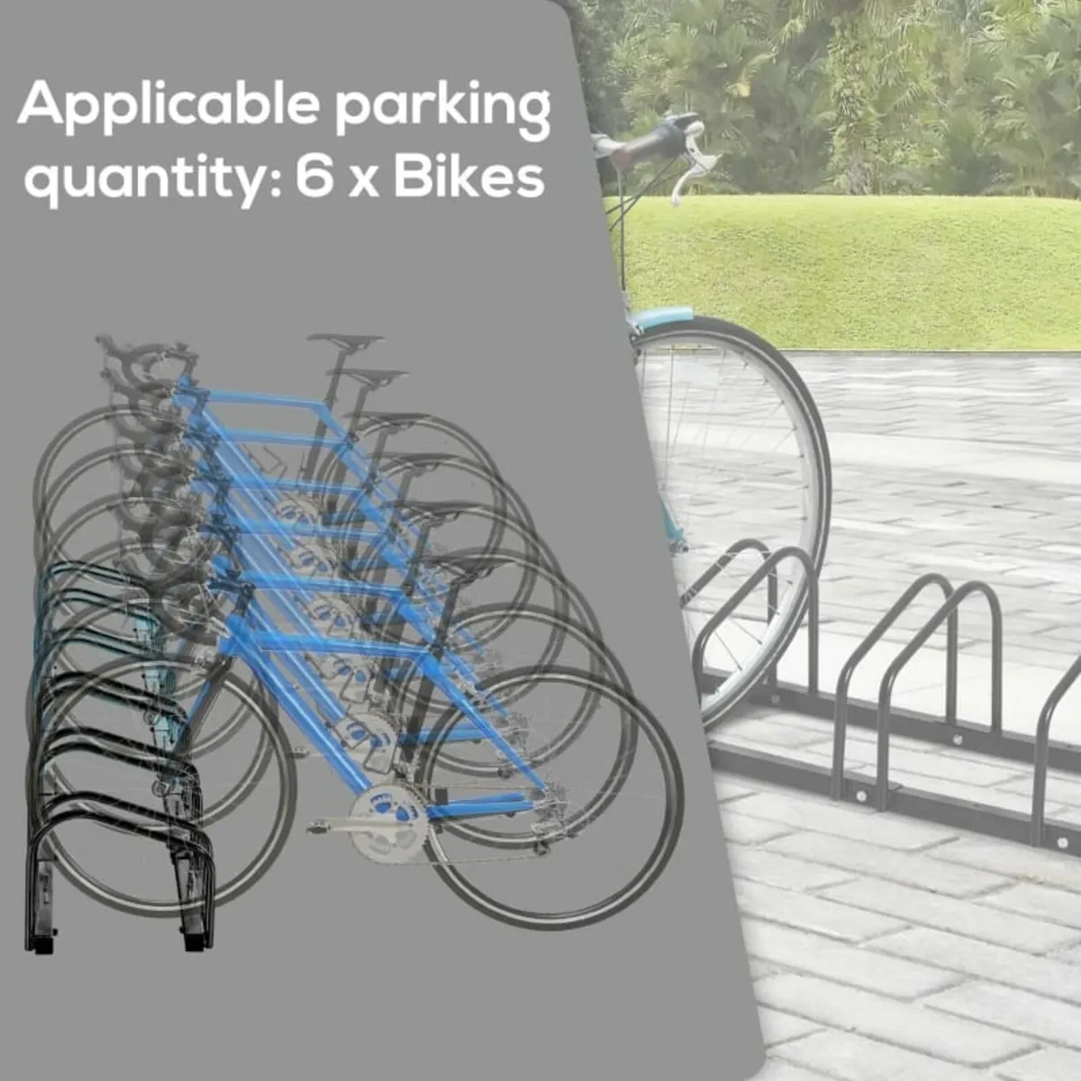 IE Located Bike Stand Parking Rack - Floor or Wall - Image 4