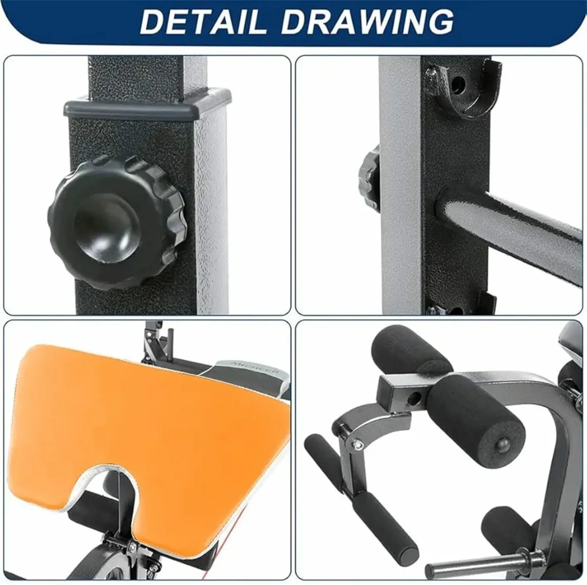 Weight Bench with Squat Rack, Adjustable Olympic W - Image 3