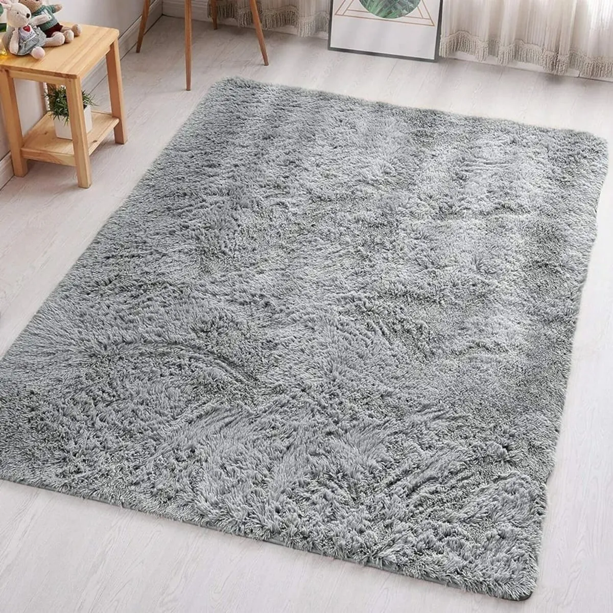 Rugs Living Room Large 200x290 Cm - Grey Area Rugs - Image 1