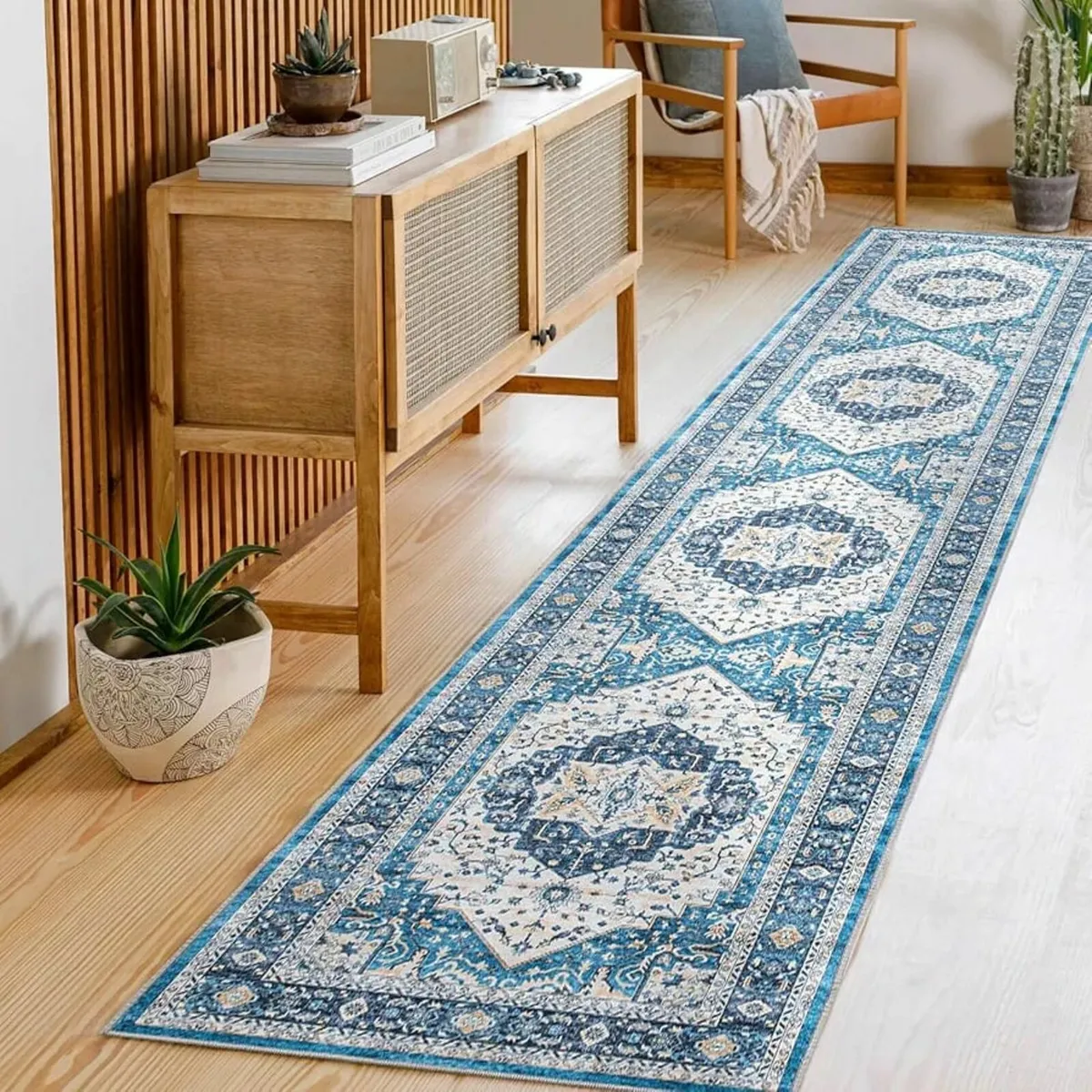 Washable Hallway Runner Rug 60x300cm Long Thin Rug - Image 1