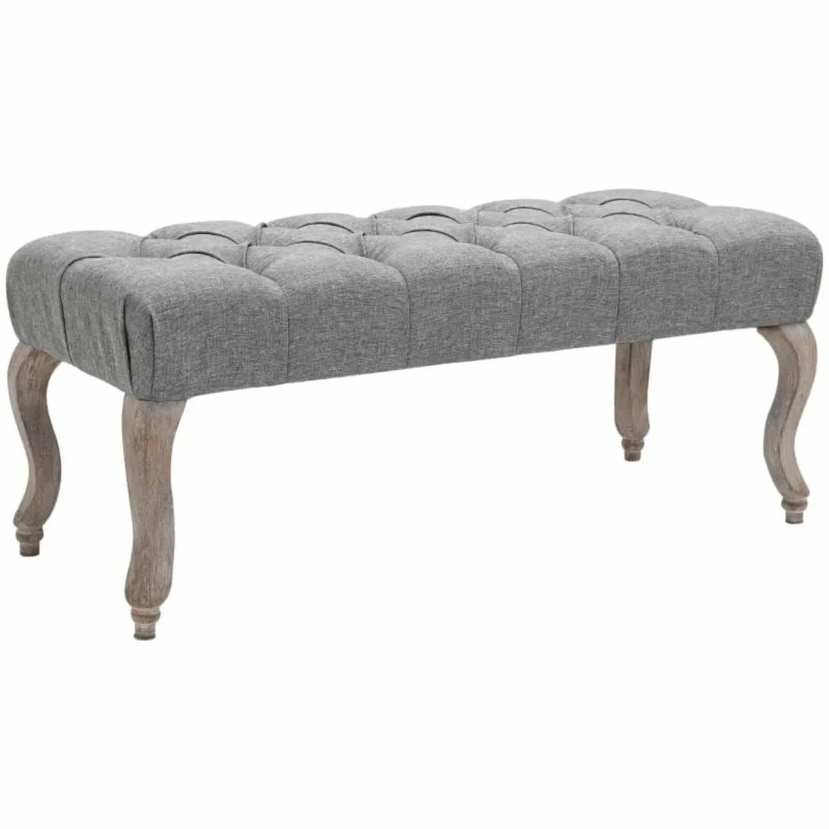 Tufted Upholstered Accent Bench Window Seat Bed En - Image 1