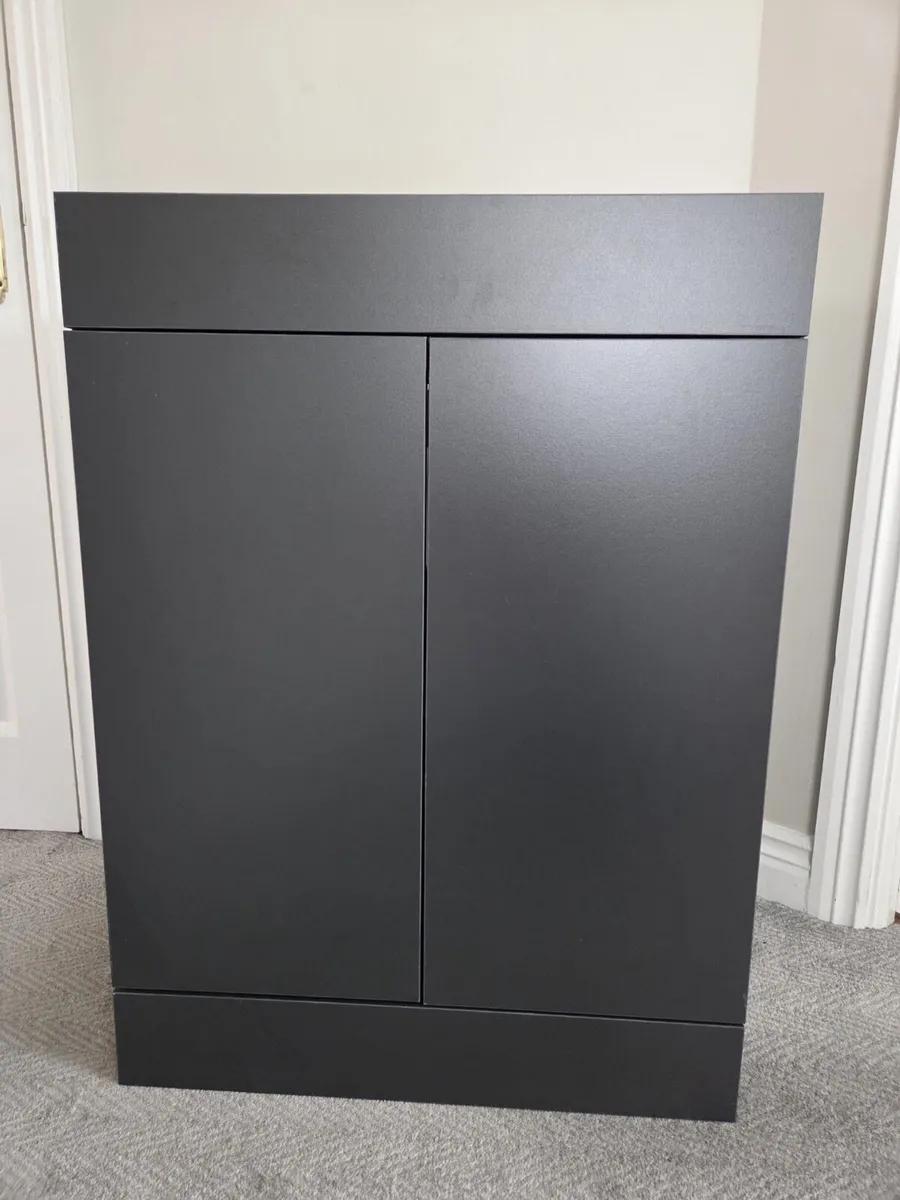 Vanity storage unit and basin - Image 1