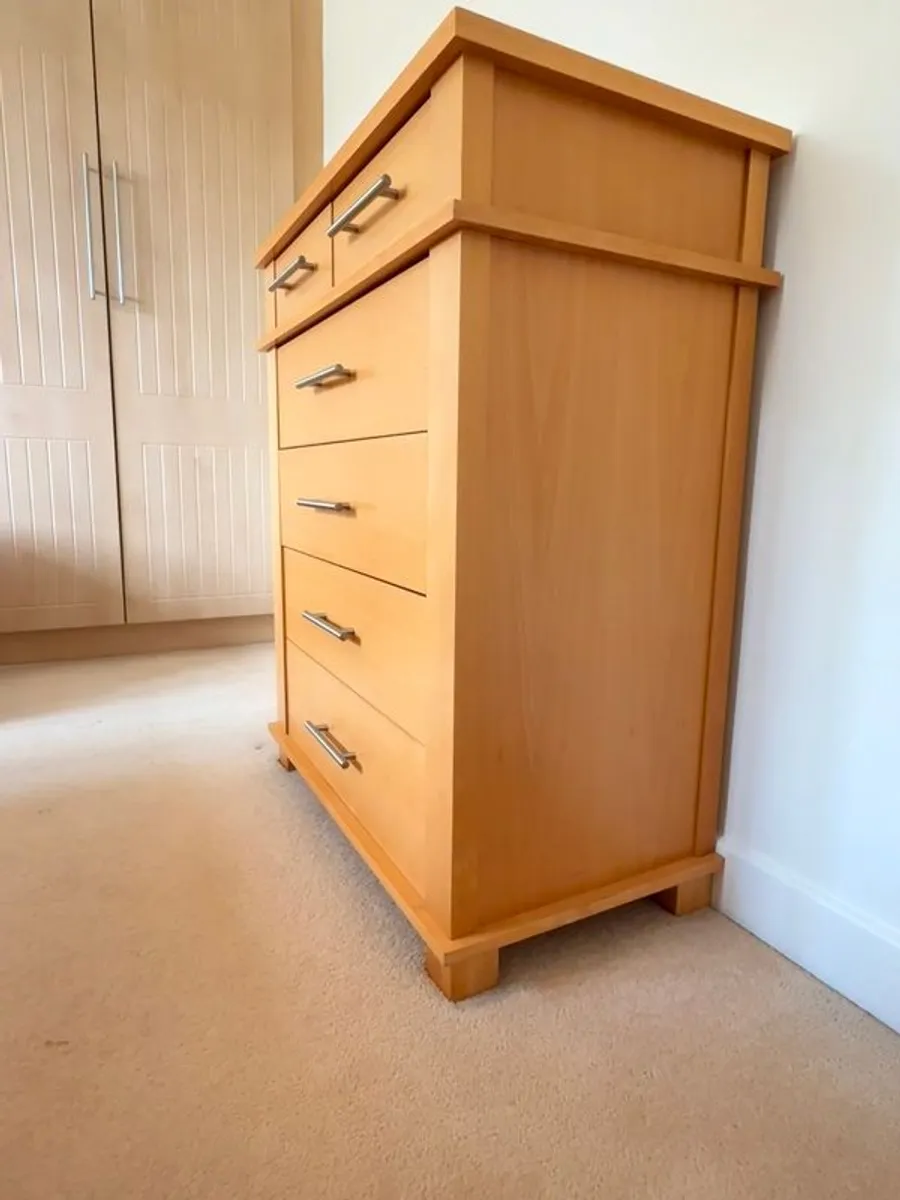 Beech effect Chest of drawers & matching lockers - Image 2