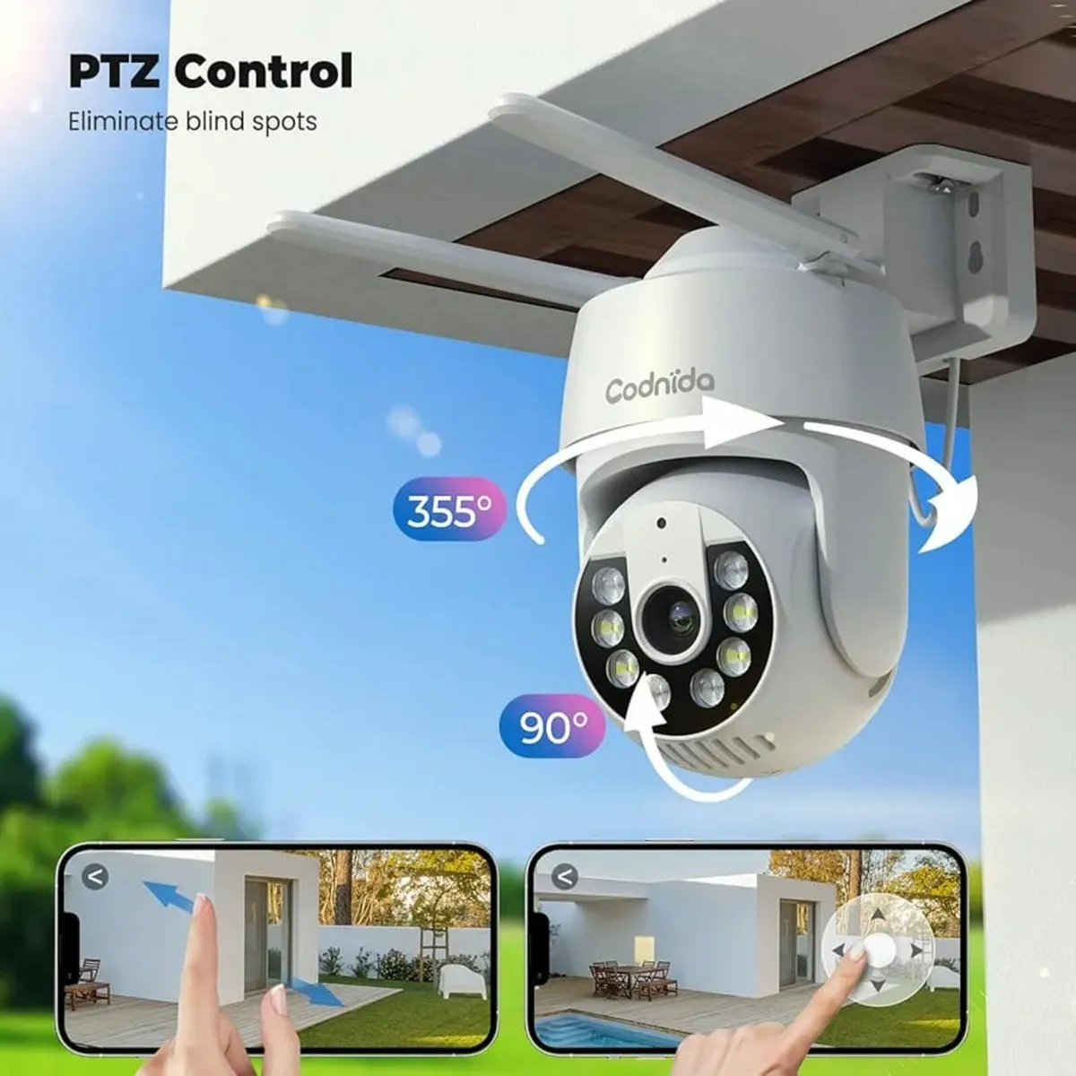 3MP Security Camera Outdoor 2 Pack, IP CCTV Camera - Image 3