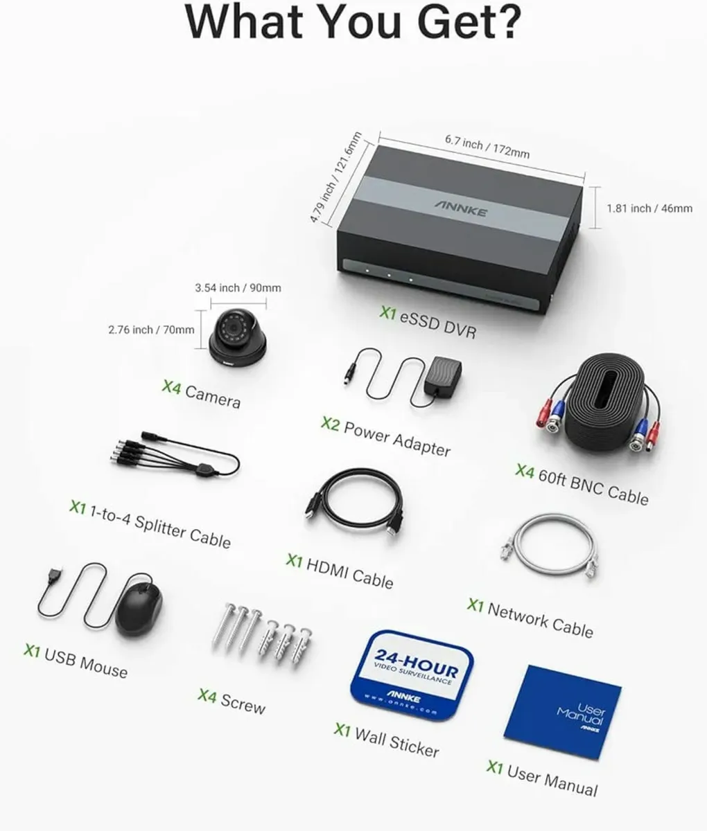 E200 Home Security Camera System, 3K Lite 5-in-1 H - Image 3