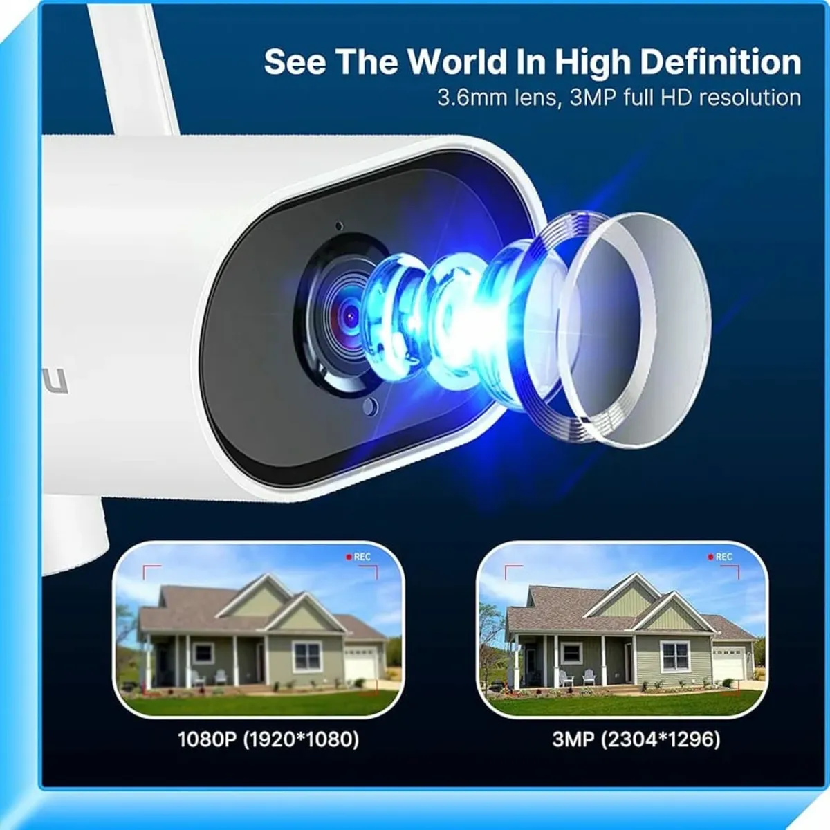 3MP Wireless Security Camera System, 8CH NVR CCTV - Image 2