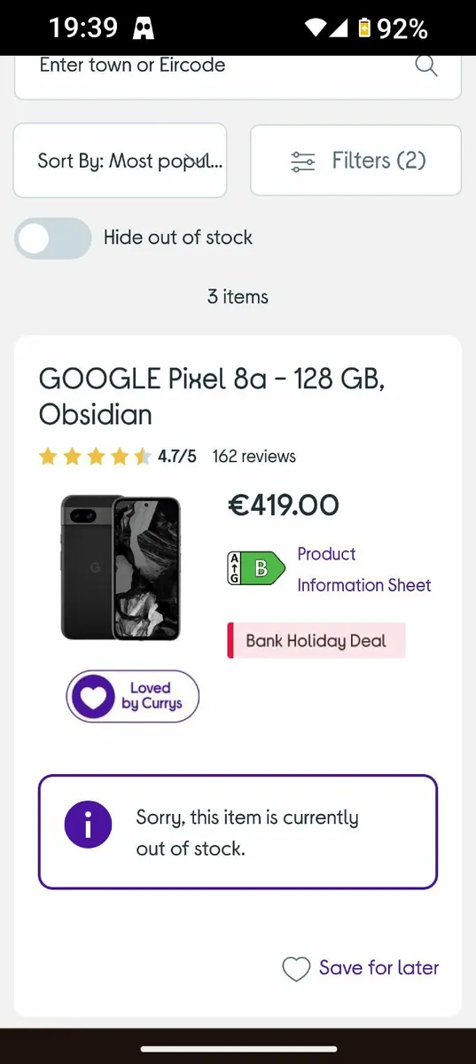 Google pixel8a 5G 128GB Ram 8+8GB - Image 3