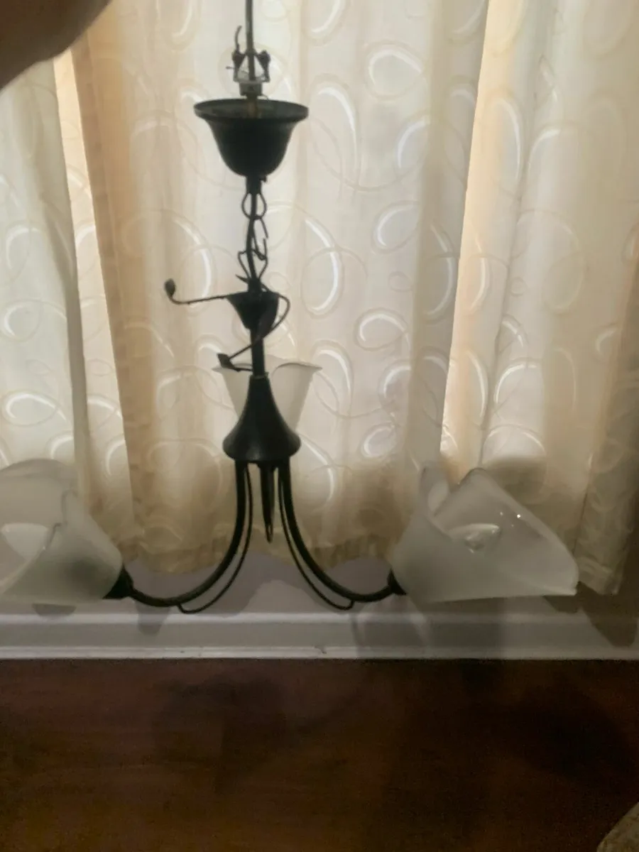 Chandelier and matching wall light - Image 2