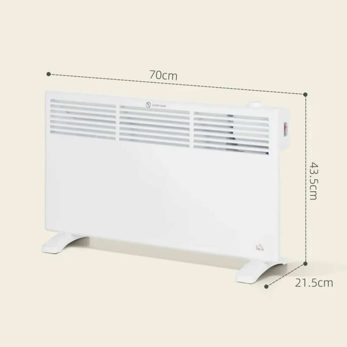 1500W Convector Heater - White - Image 3