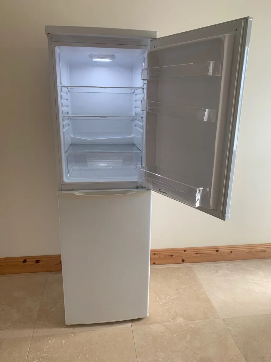 Candy fridge freezer white excellent light use - Image 3