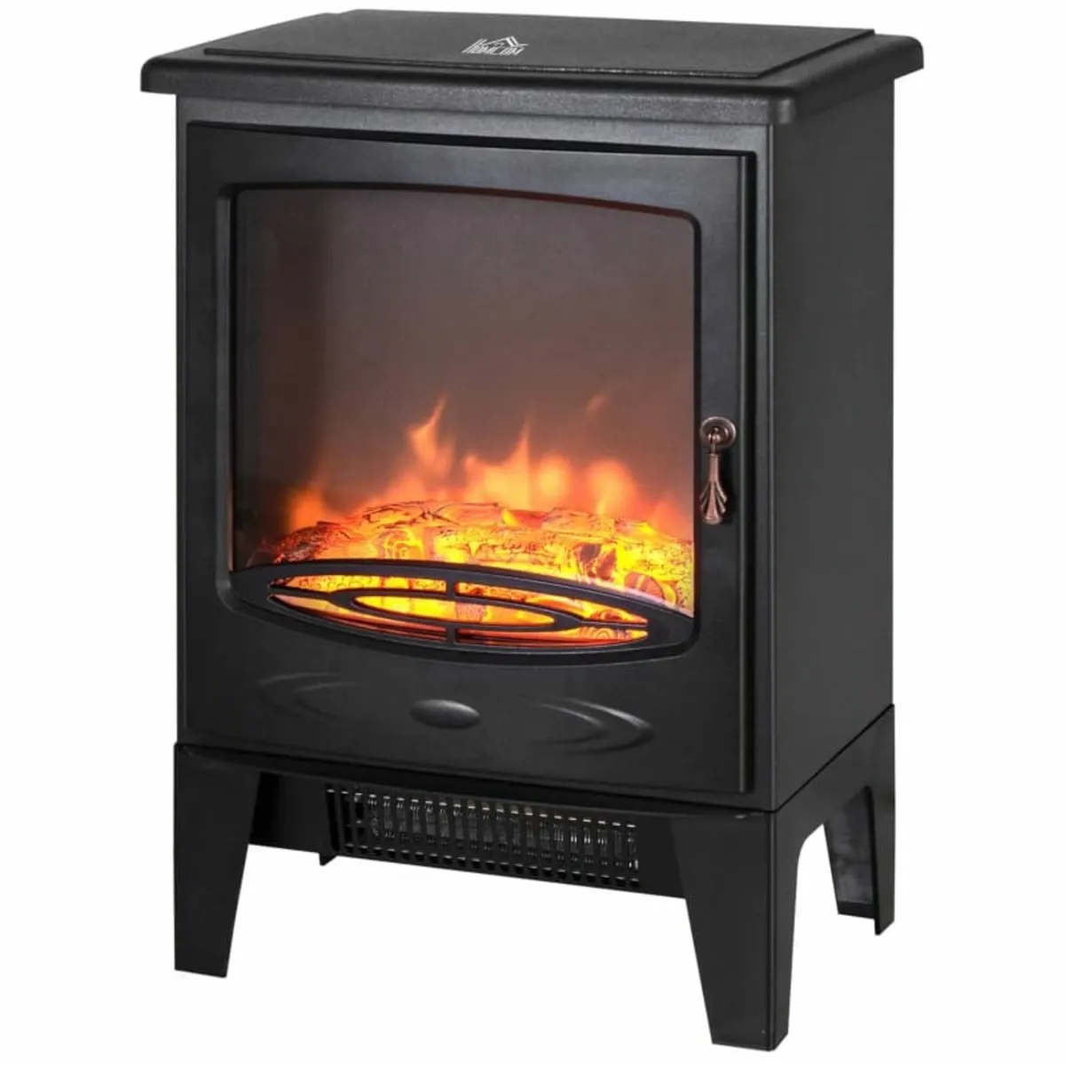 Tempered Glass Casing Electric Fireplace, Freestan - Image 1