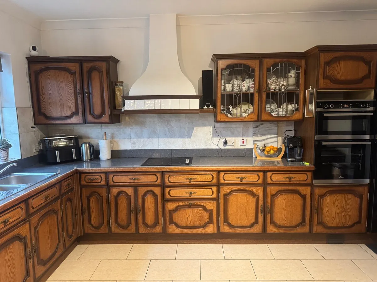 Bespoke teak handmade kitchen - Image 1