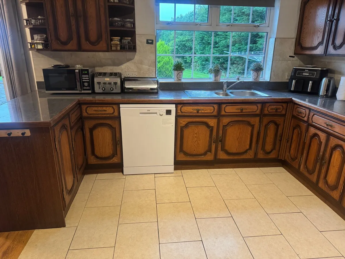 Bespoke teak handmade kitchen - Image 3