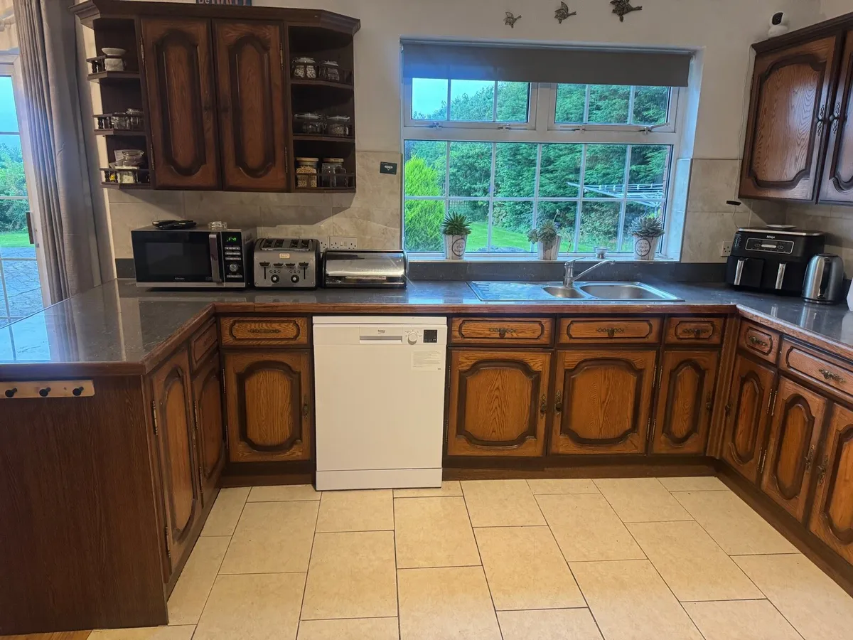 Bespoke teak handmade kitchen - Image 4