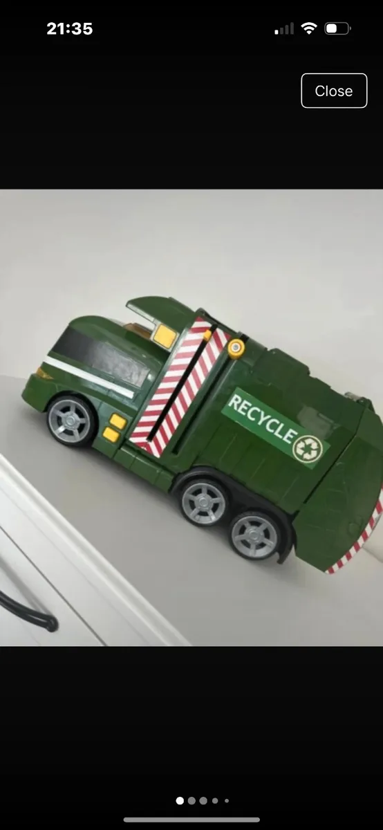 Kids Toy Green Bin Lorry - Image 1