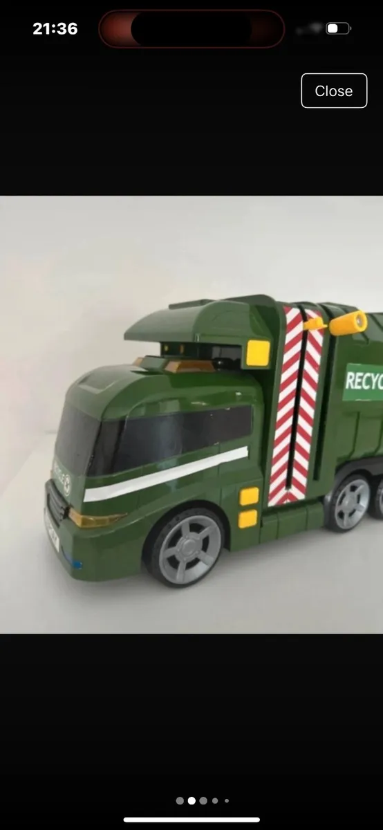 Kids Toy Green Bin Lorry - Image 2