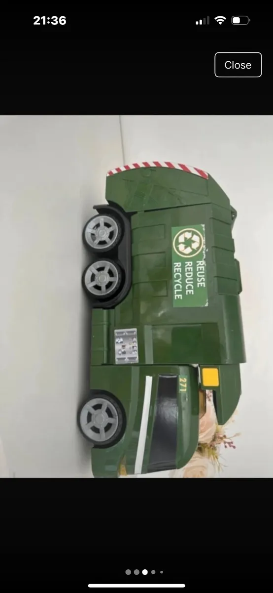 Kids Toy Green Bin Lorry - Image 3