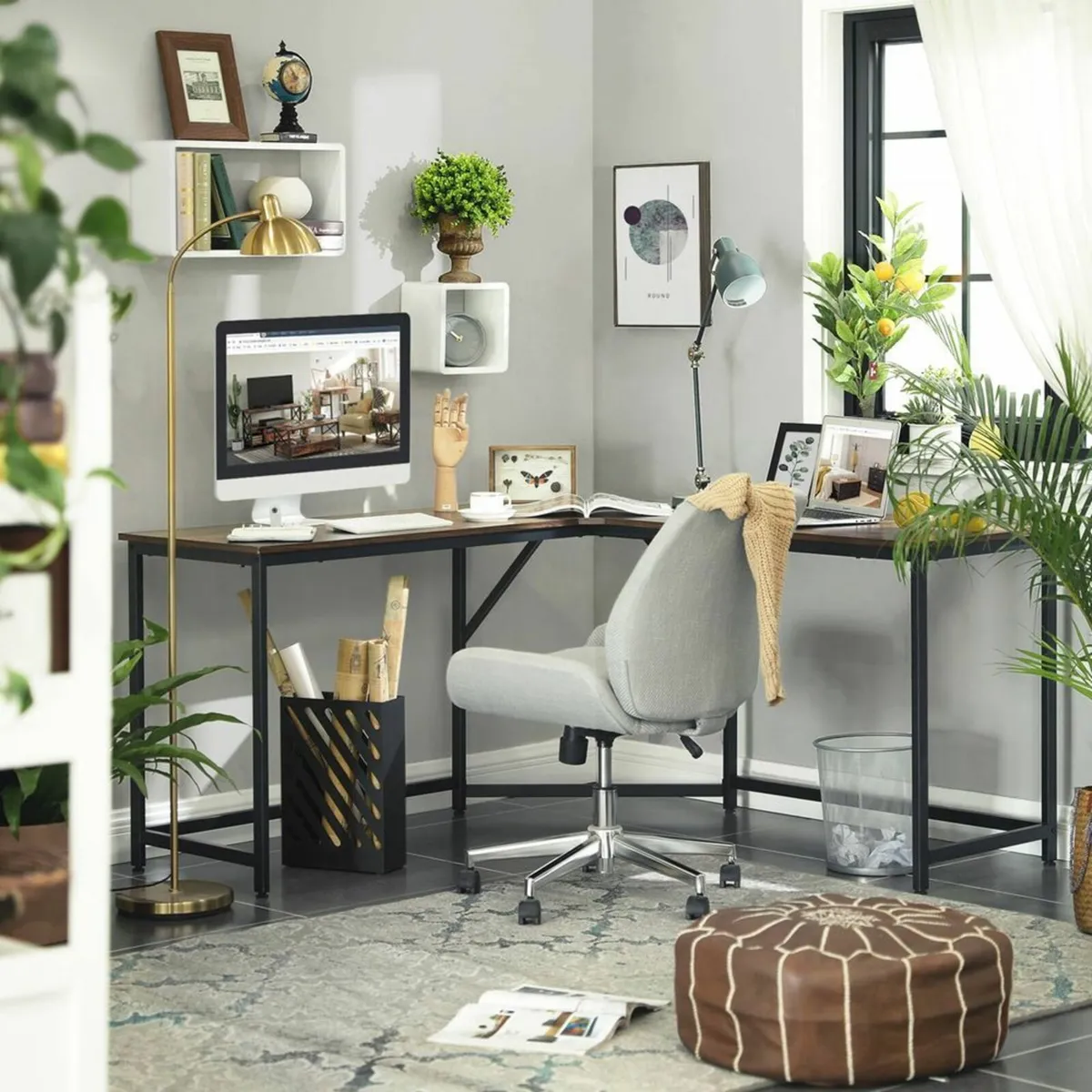 L-shaped computer desk - Image 2