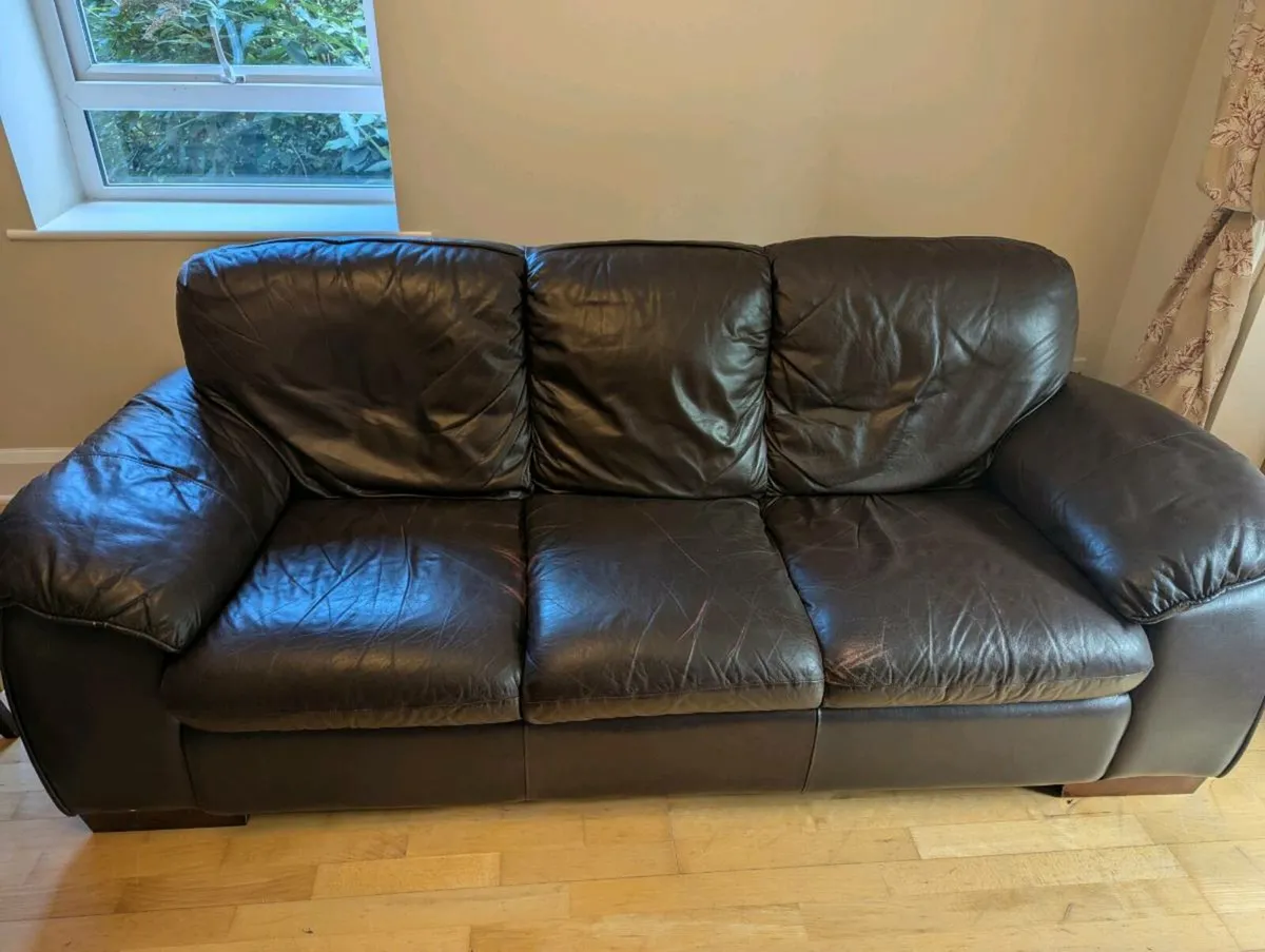 Used Leather Sofa - Image 1