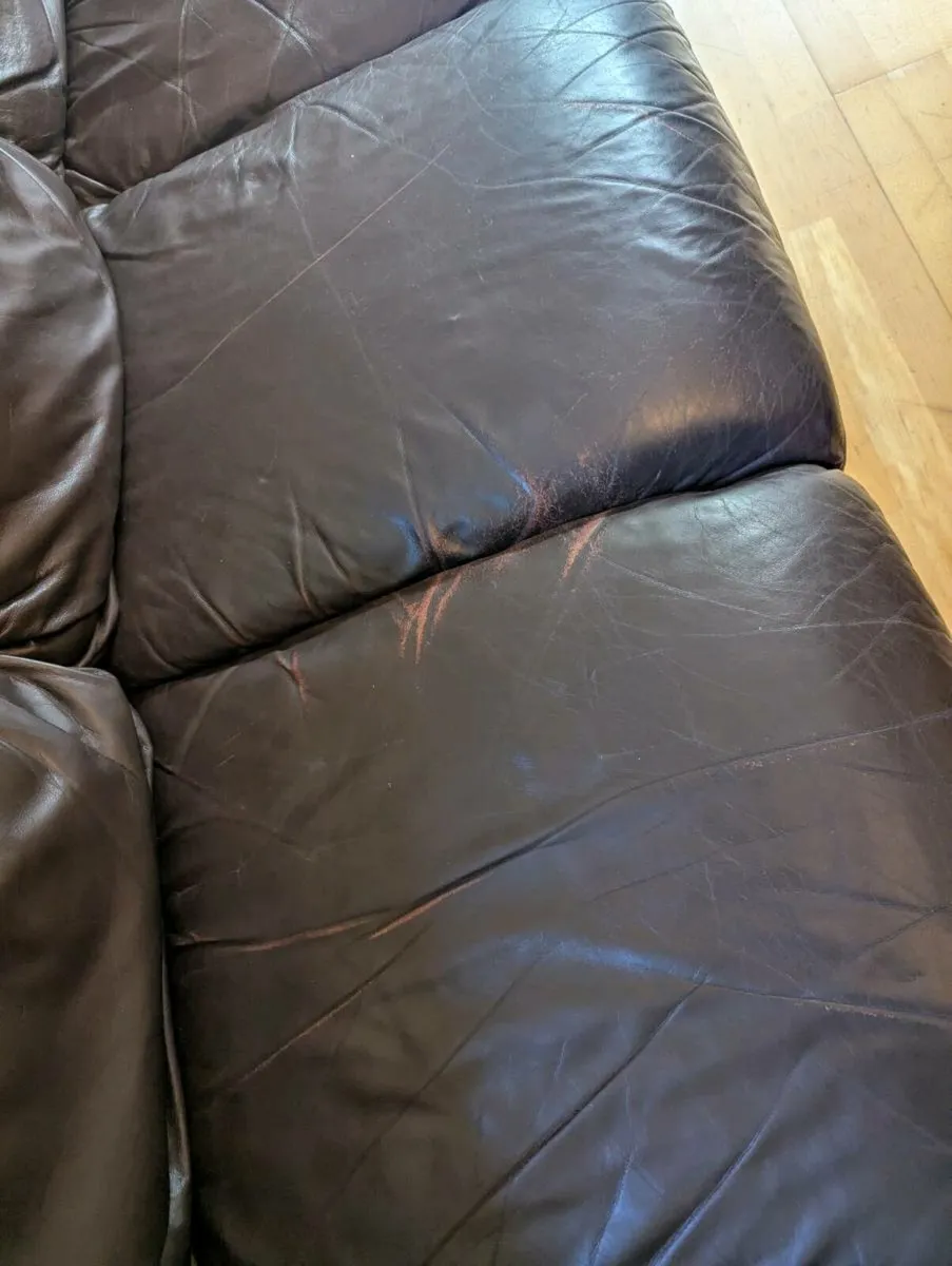 Used Leather Sofa - Image 2