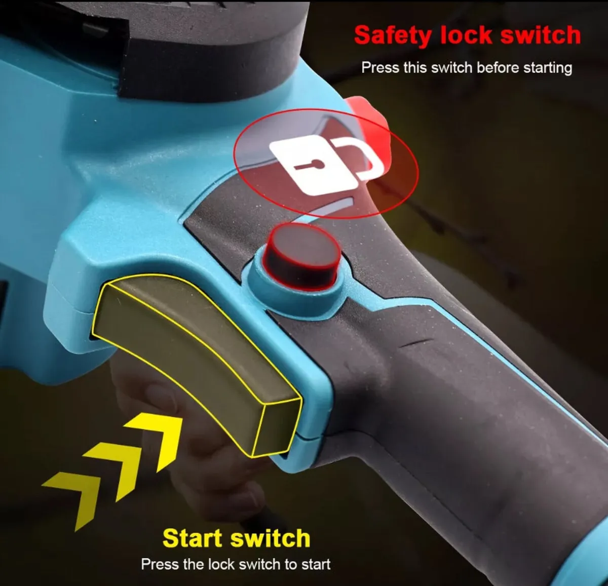 NEW Mini Chainsaw 8” inch 2 Batteries - Image 4