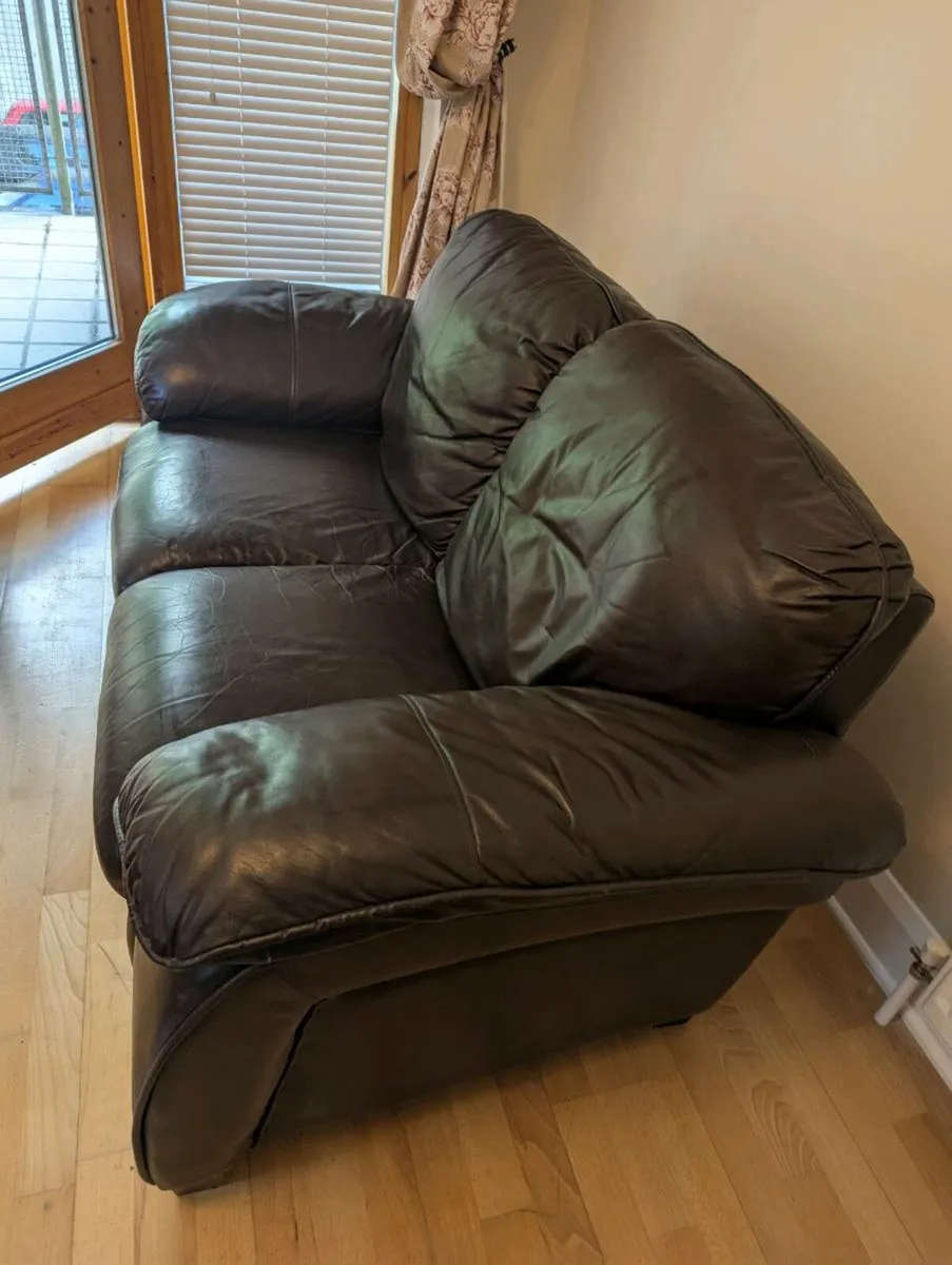 Used Leather Sofa - 2 seater - Image 1