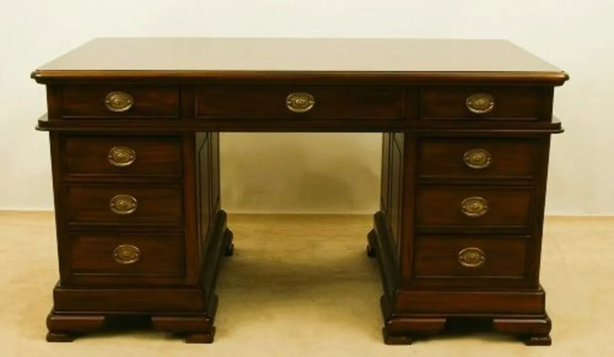 Solid mahogany antique Office Desk - Image 2
