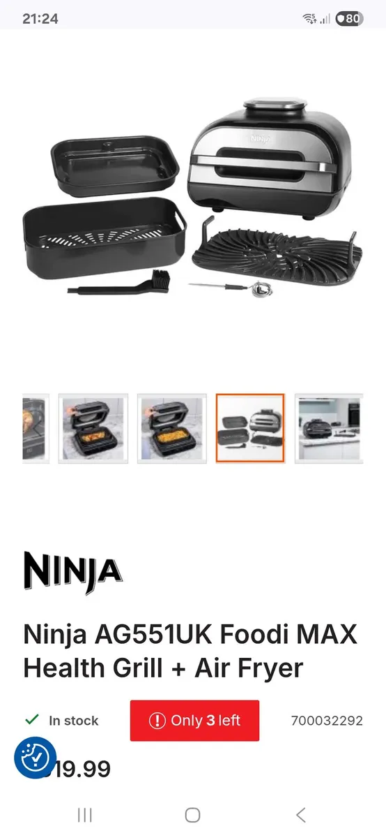 Ninja Max health airfryer