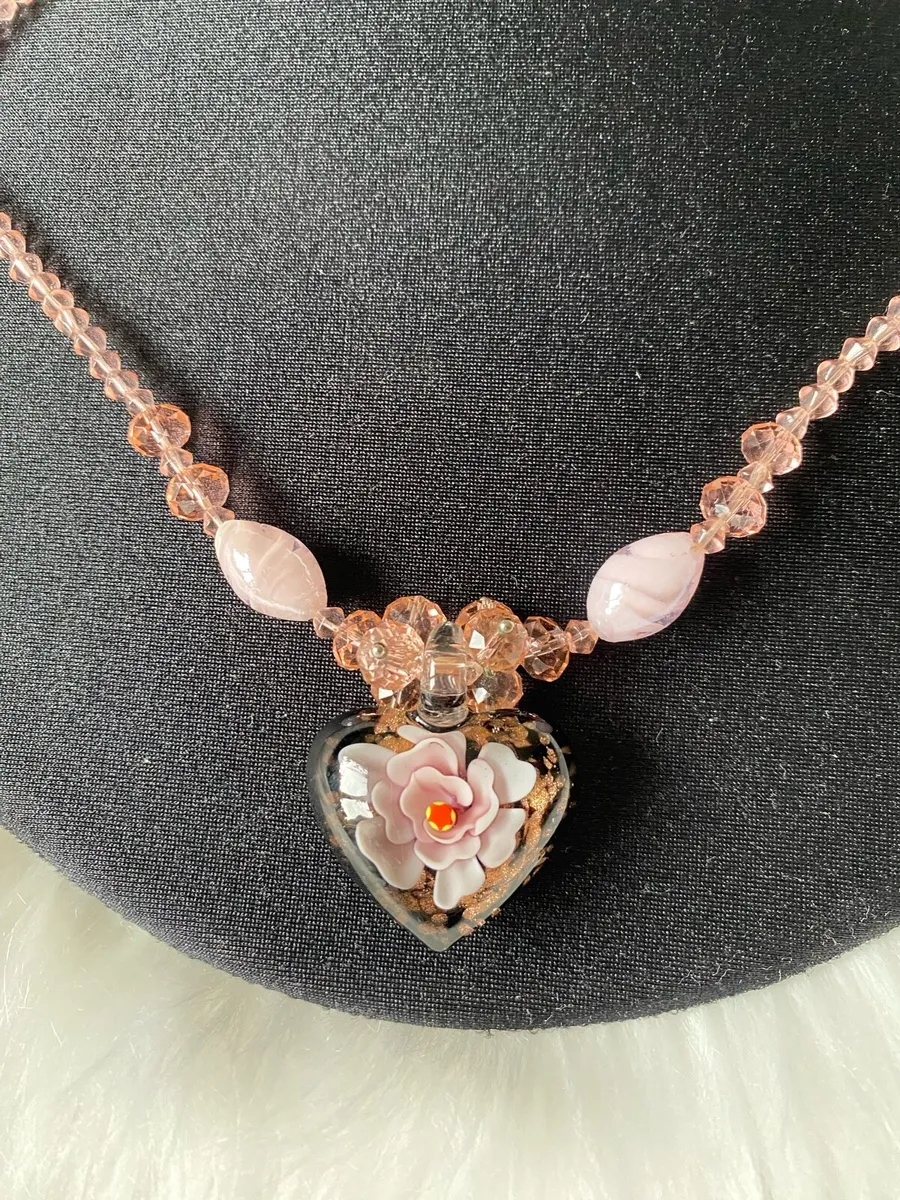 Brand new jewellery Pink Floral Necklace ❤️ Shape - Image 1