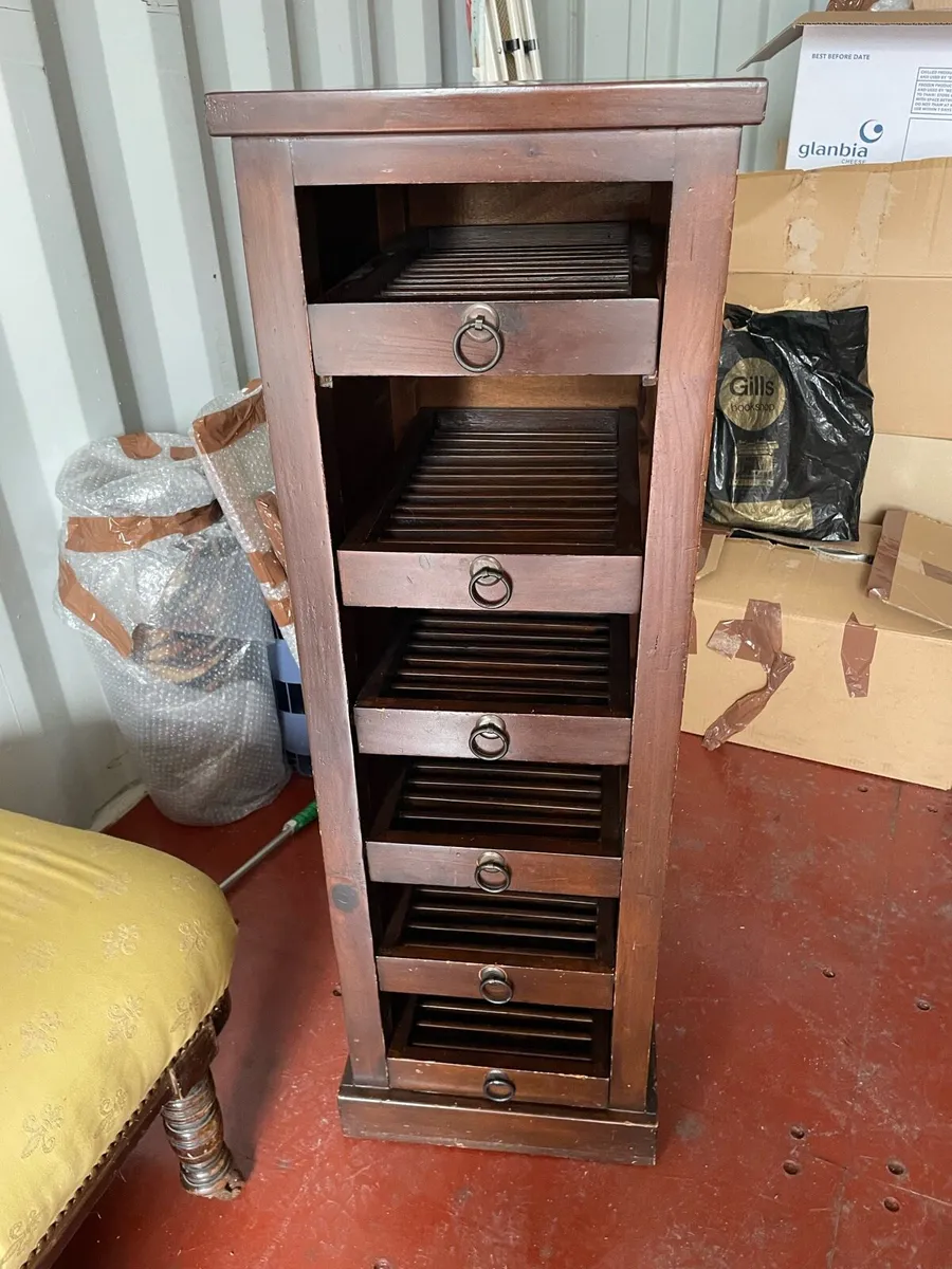 Mahogany Tallboy Storage - Image 1