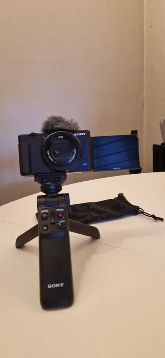 Sony ZV1 and Sony bluetooth filming grip - Image 1