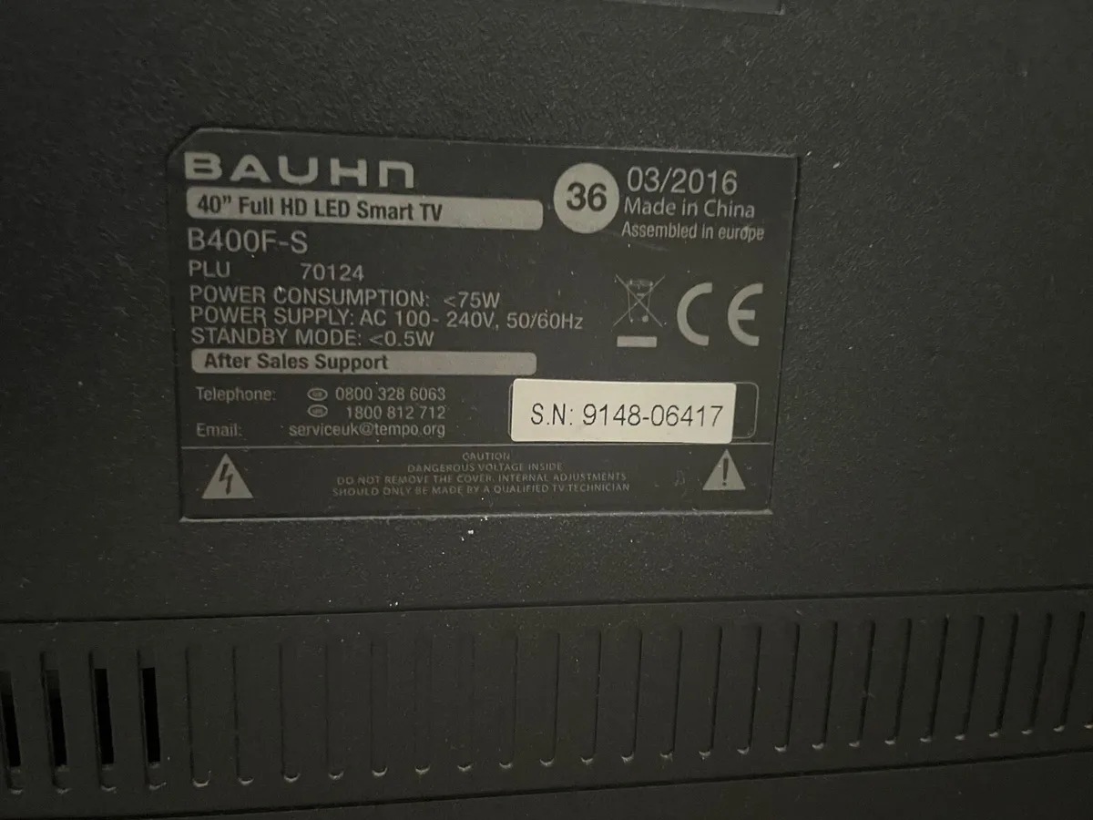 Tv with remote €100 - Image 3