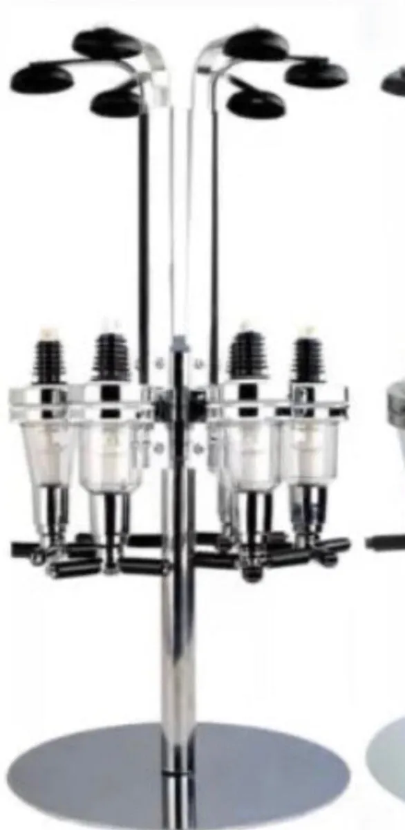 6 Bottle Rotary Home Bar Drinks Optic Dispenser - Image 2