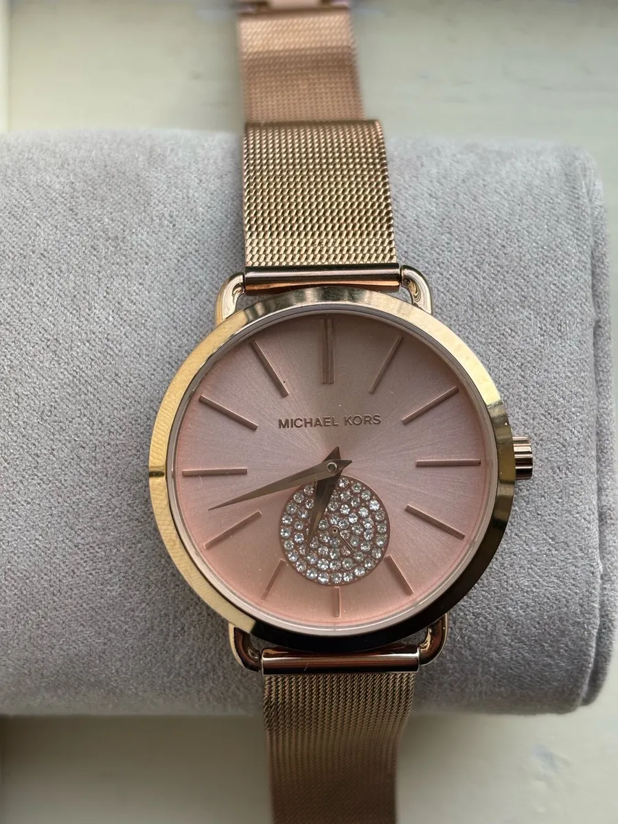 Michael Kors Ladies' Portia Rose Gold-Tone Watch - Image 1