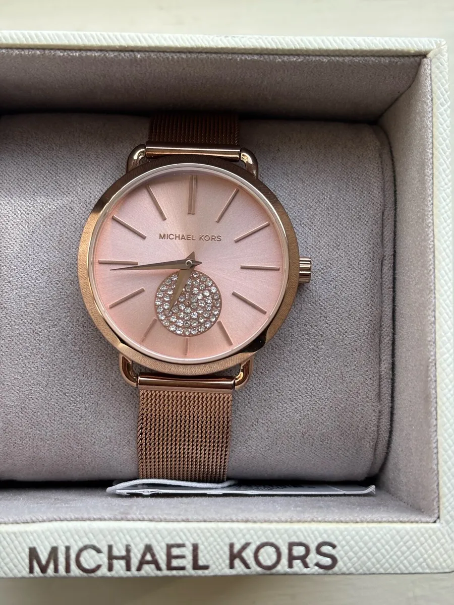 Michael Kors Ladies' Portia Rose Gold-Tone Watch - Image 2
